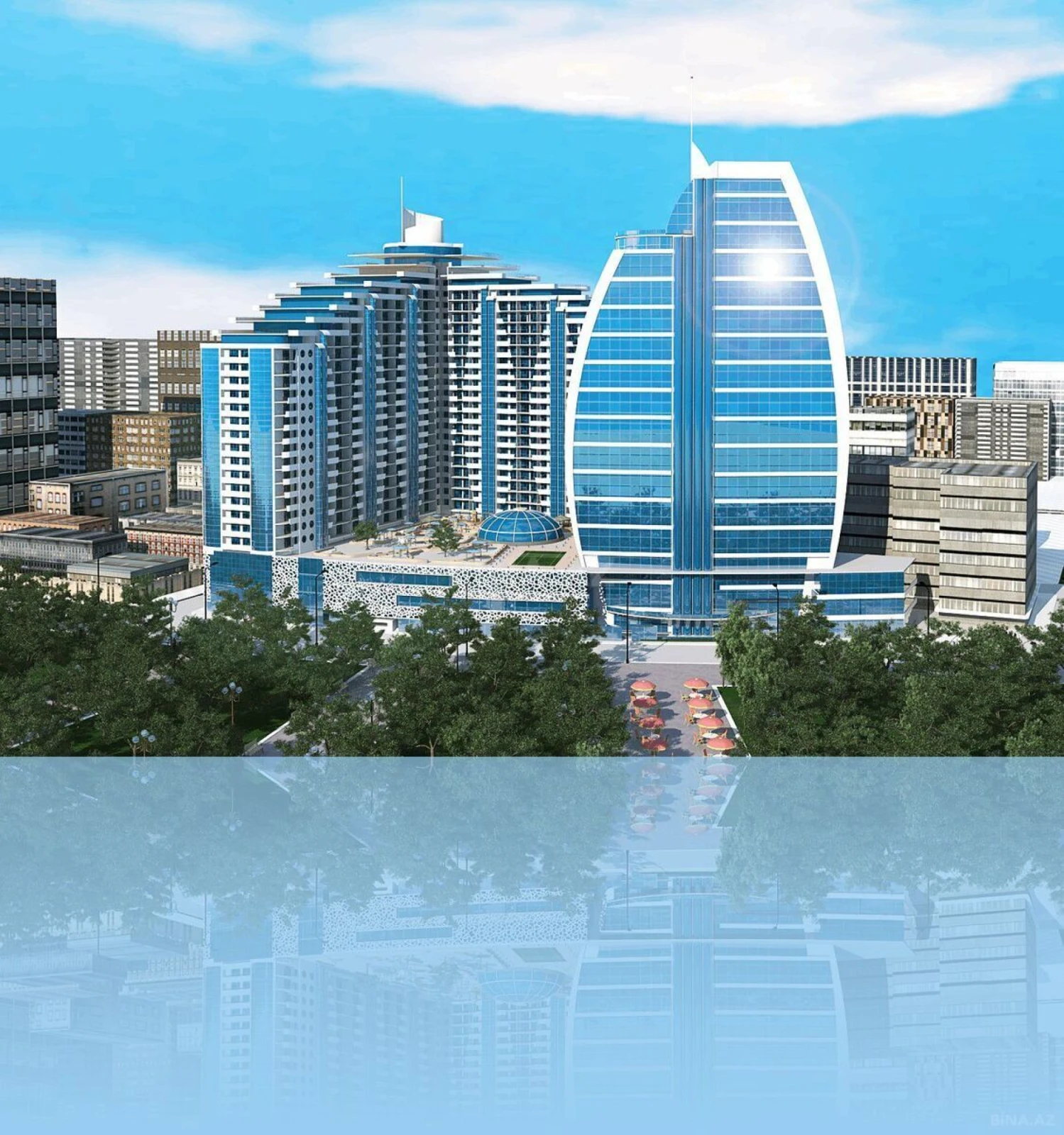 Satılır 4 otaqlı mənzil 250.5 m²