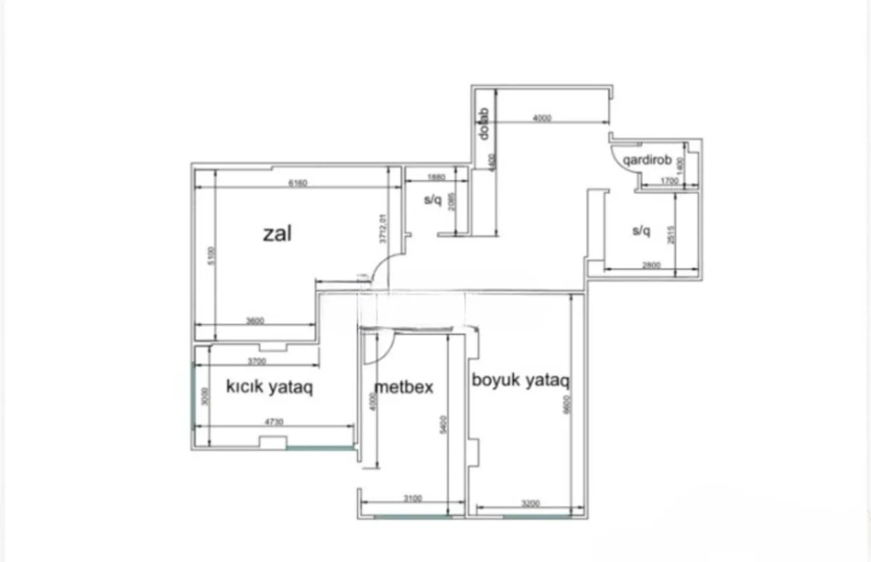 Satılır 3 otaqlı mənzil 137 m²