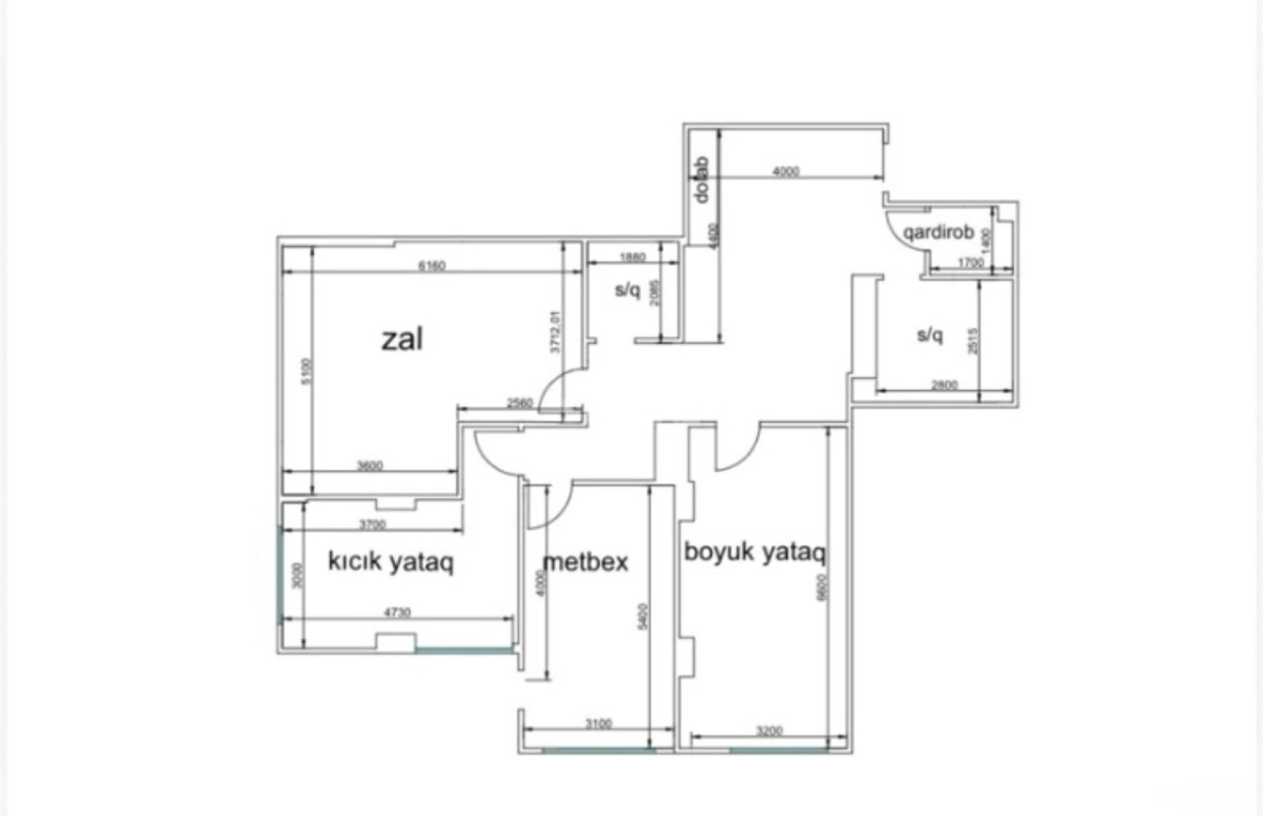 Satılır 3 otaqlı mənzil 136.6 m²