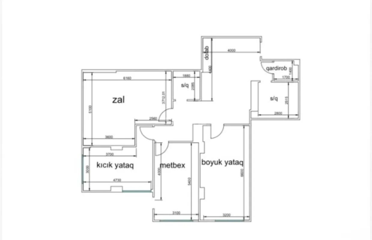 Satılır 3 otaqlı mənzil 136.6 m²