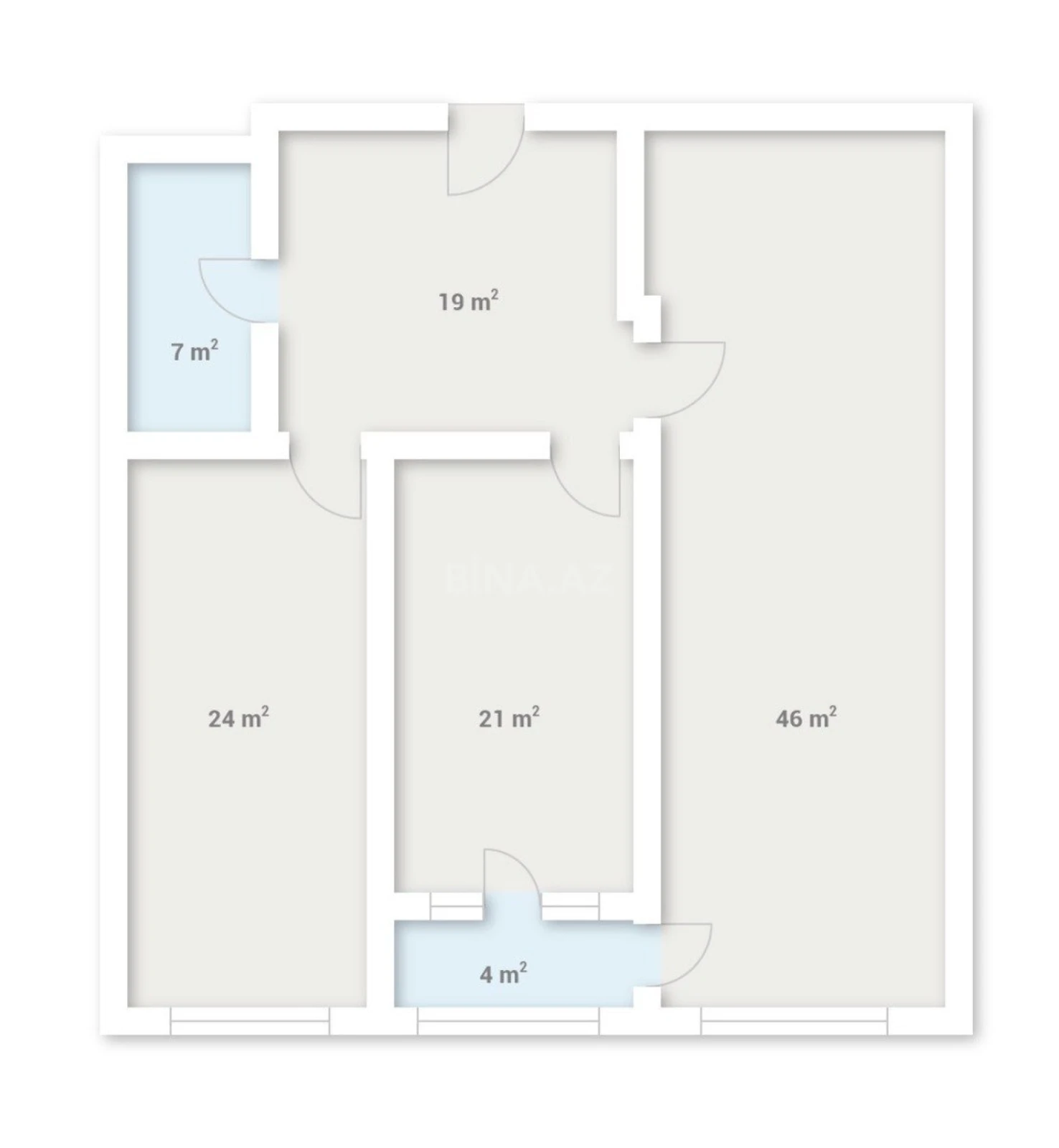 Satılır 3 otaqlı mənzil 121 m²