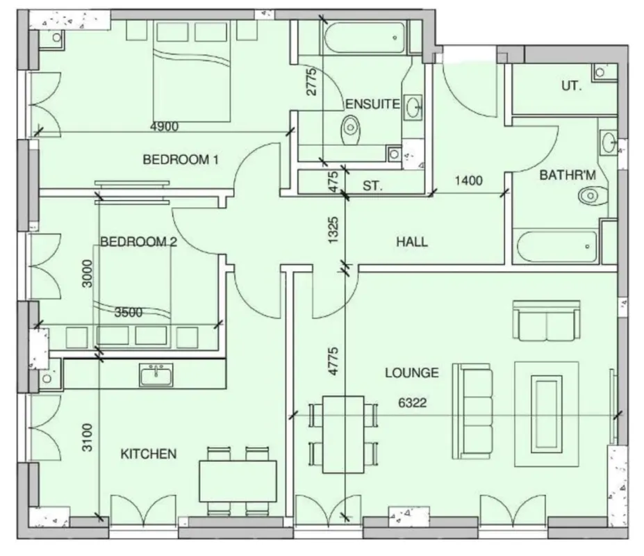 Satılır 3 otaqlı mənzil 112.4 m²