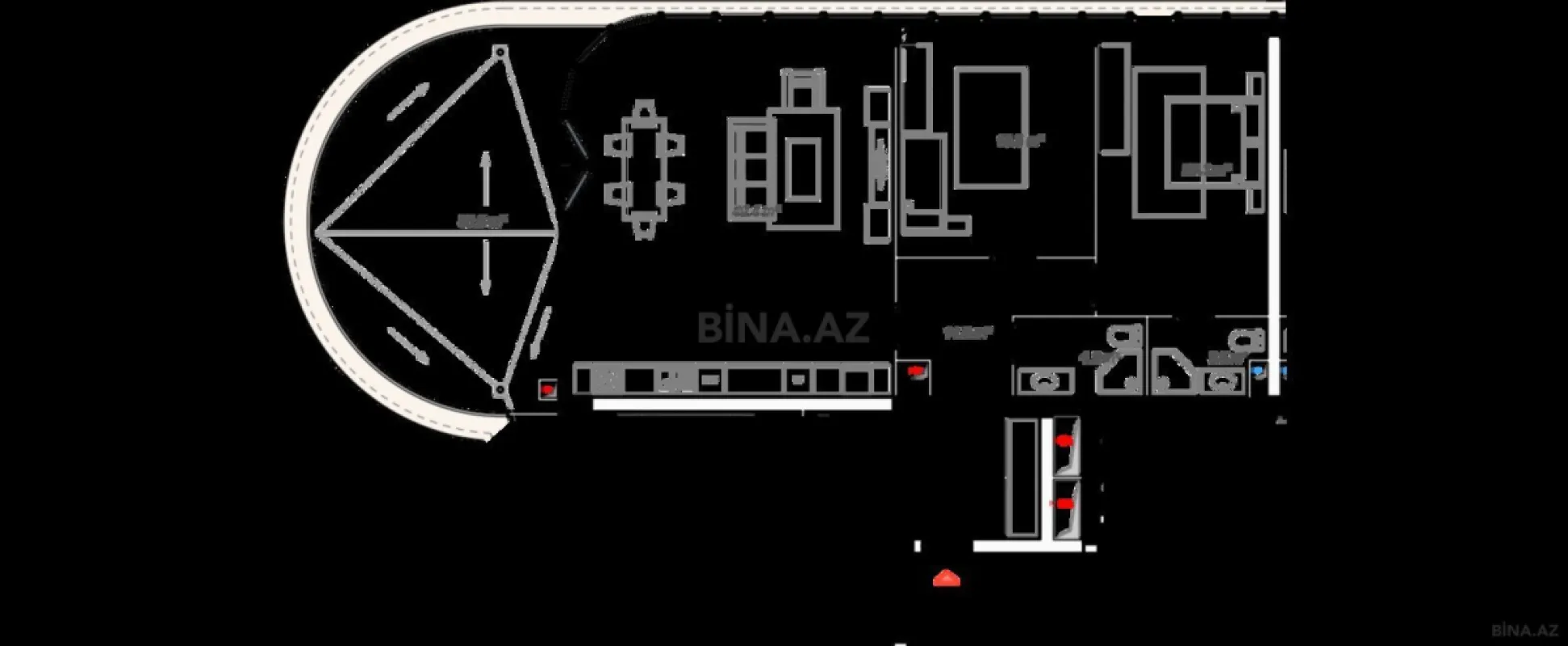 Satılır 3 otaqlı mənzil 158.4 m²