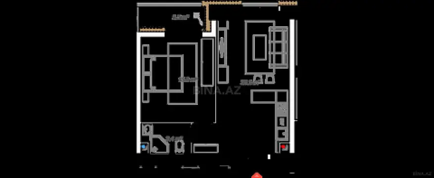 Satılır 2 otaqlı mənzil 61.2 m²