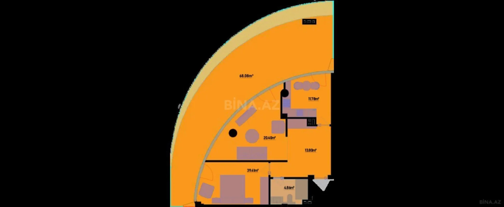 Satılır 2 otaqlı mənzil 158.3 m²