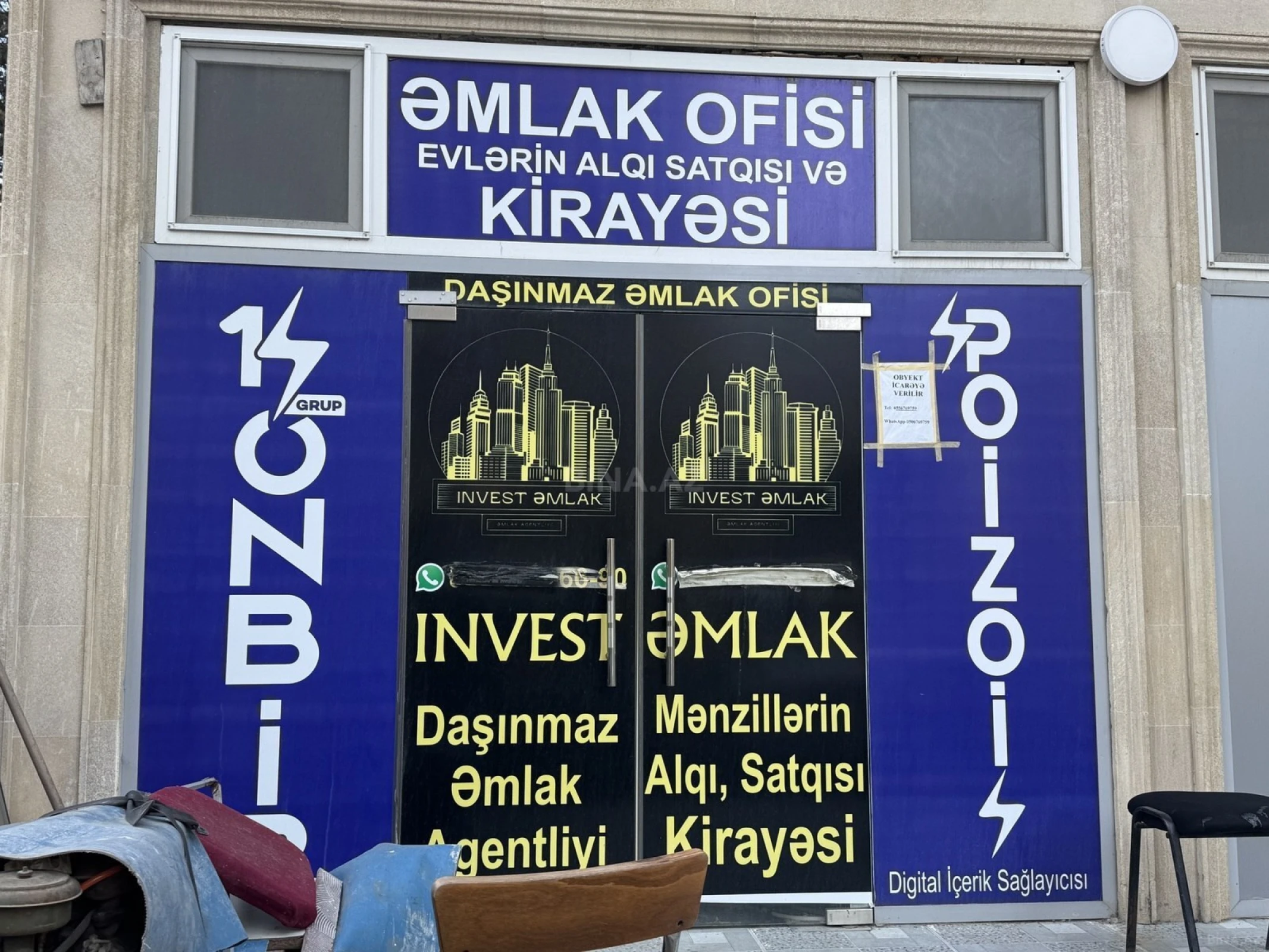 Kirayə verilir obyekt 85 m²