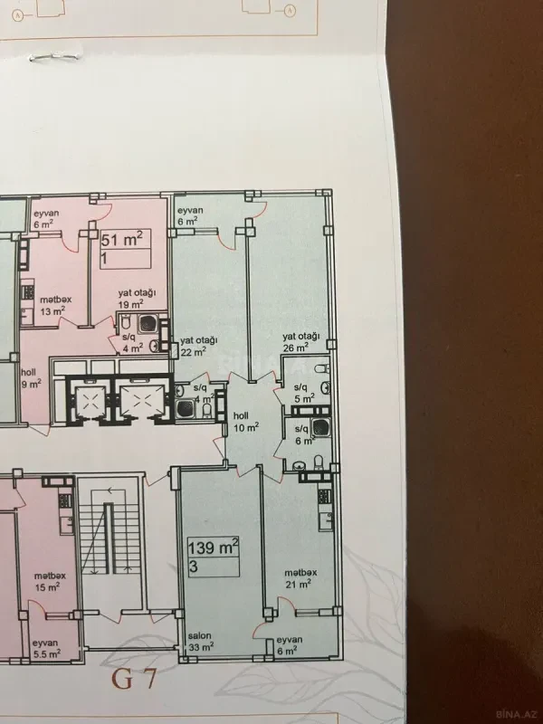 Satılır 3 otaqlı mənzil 92 m²