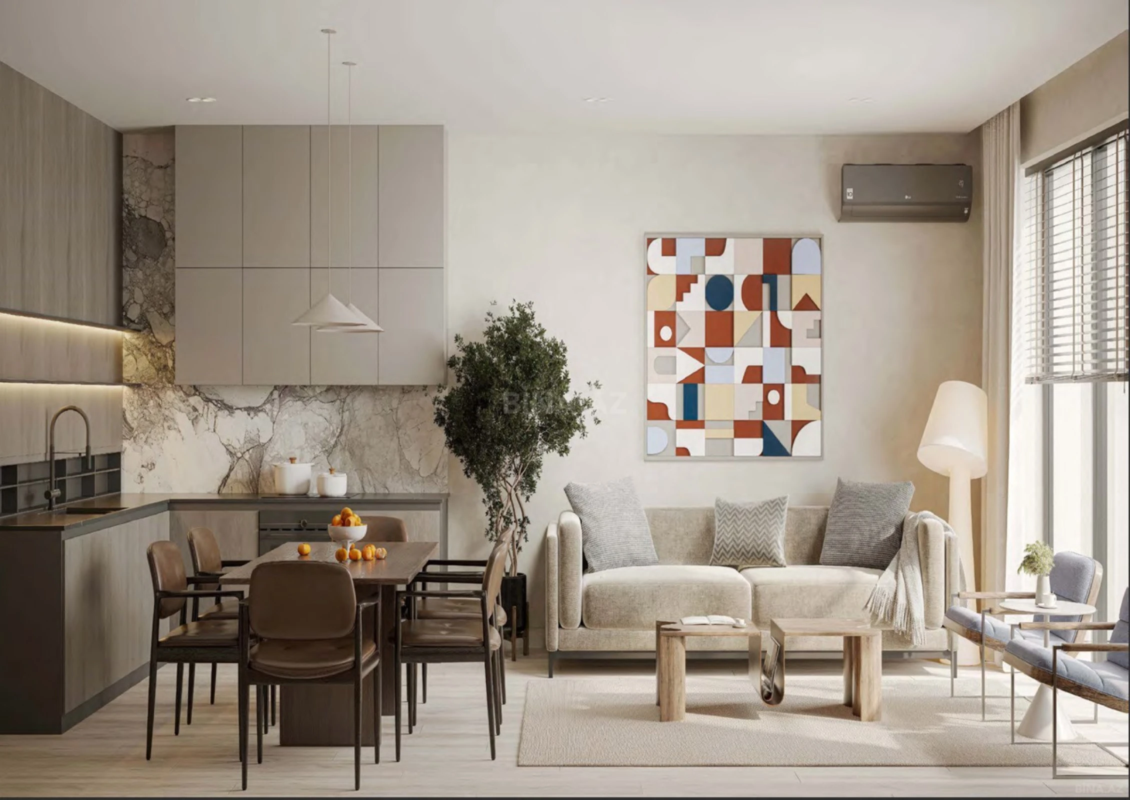 Satılır 3 otaqlı mənzil 97.5 m²