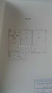 Satılır 2 otaqlı mənzil 74 m²