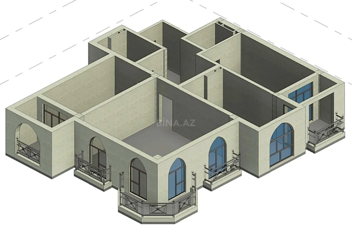 Satılır 3 otaqlı mənzil 168 m²