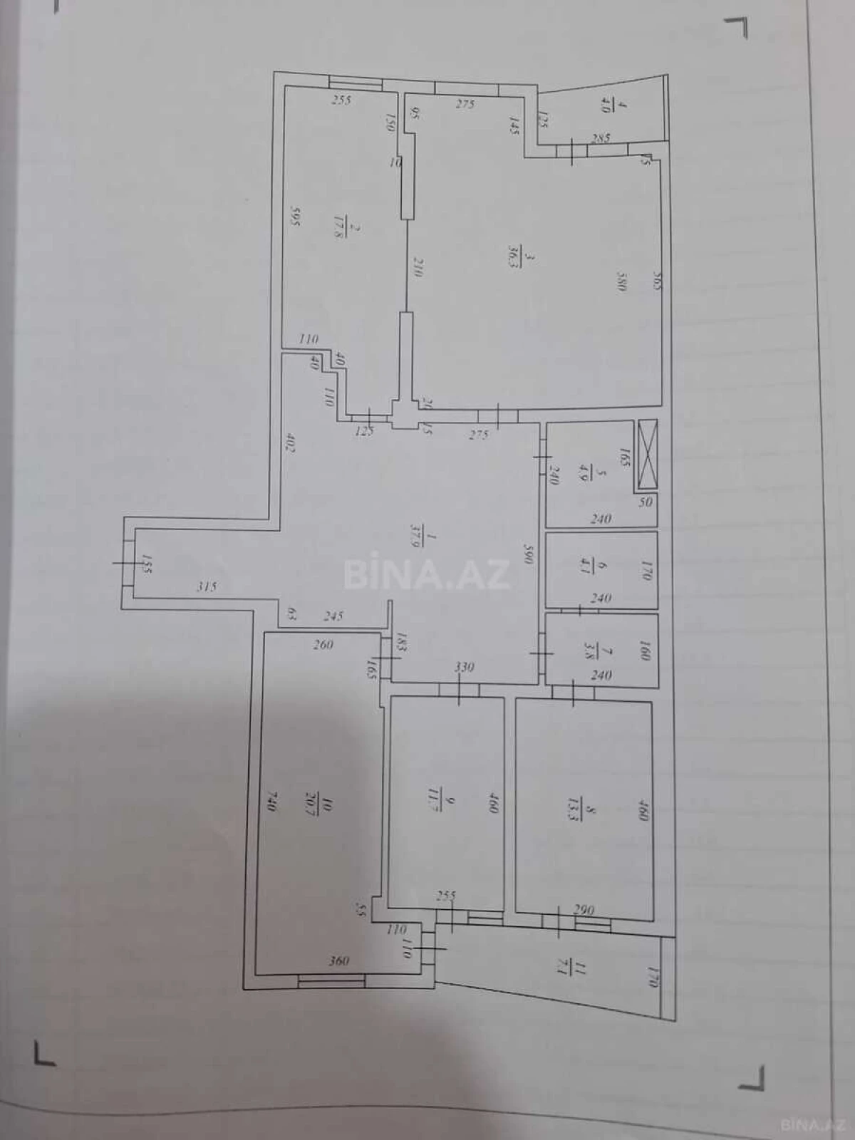 Satılır 4 otaqlı mənzil 170 m²