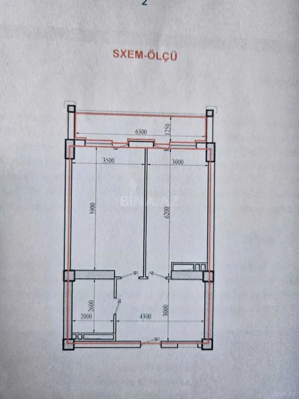 Satılır 2 otaqlı mənzil 71.2 m²