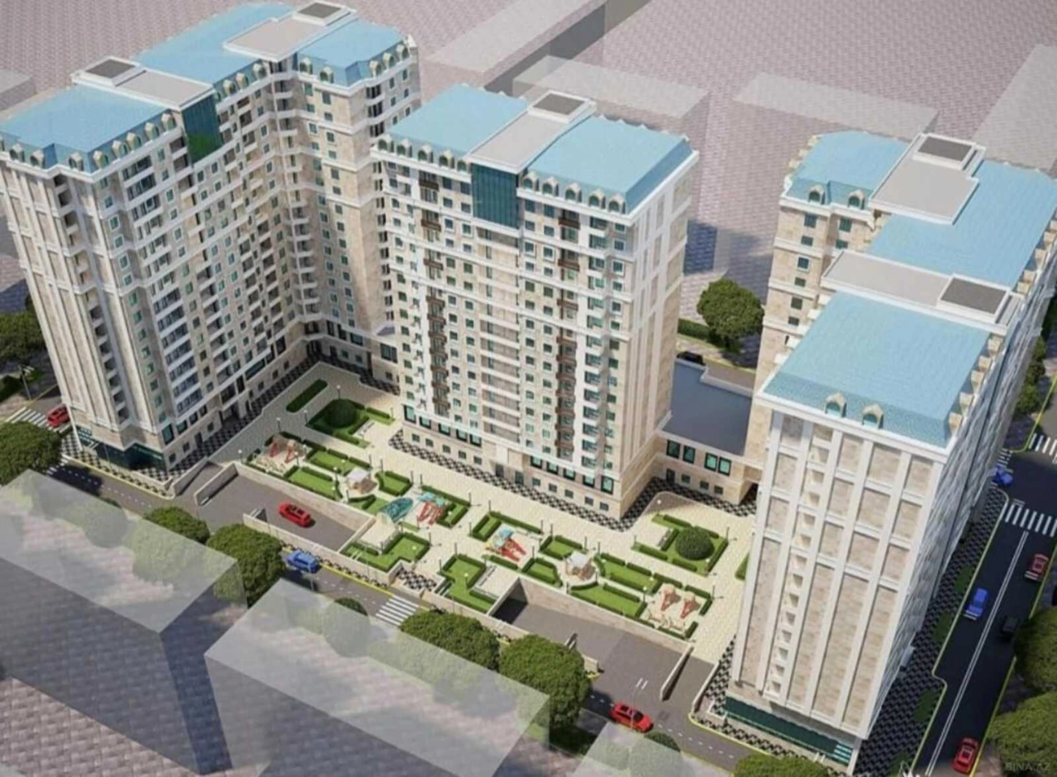 Satılır 3 otaqlı mənzil 143.7 m²