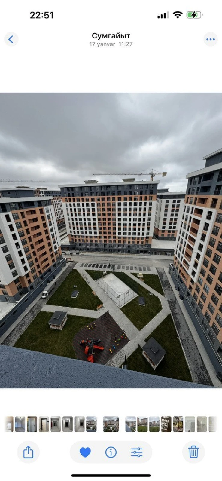 Kirayə verilir 2 otaqlı mənzil 57 m²