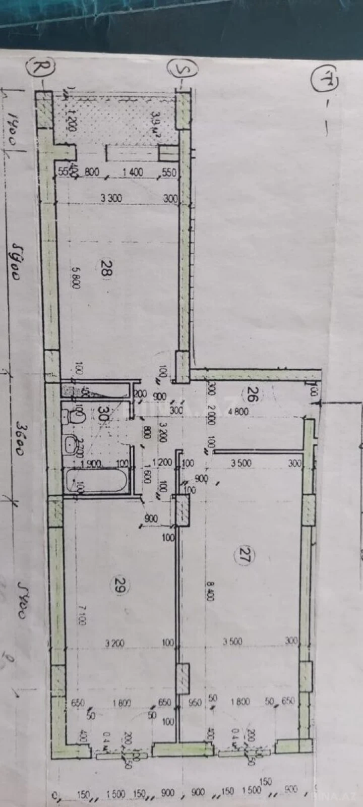 Satılır 2 otaqlı mənzil 110 m²