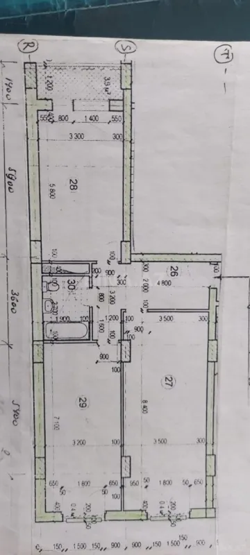 Satılır 2 otaqlı mənzil 110 m²