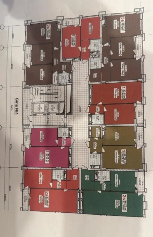 Satılır 1 otaqlı mənzil 45.9 m²