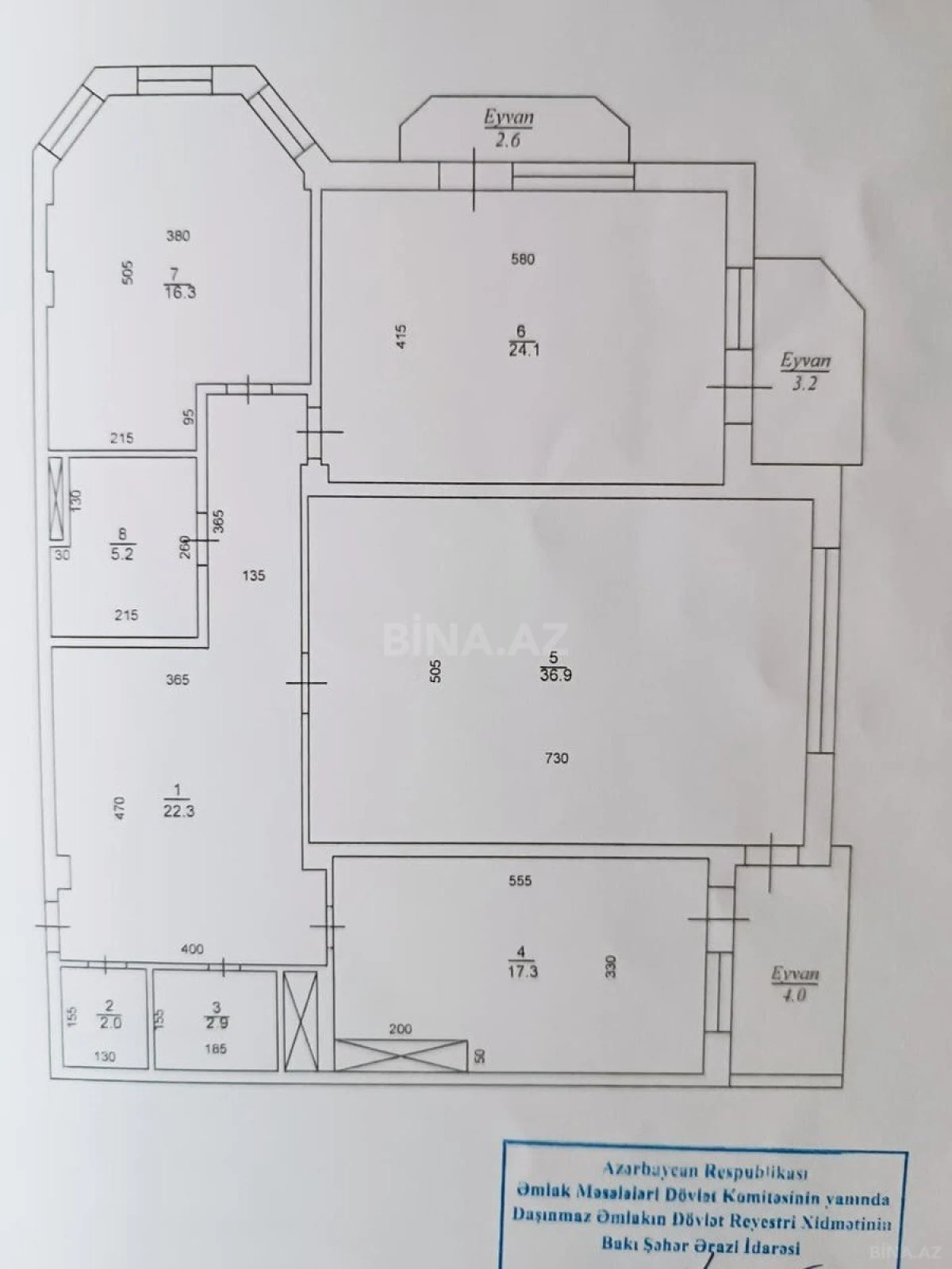 Satılır 3 otaqlı mənzil 138 m²