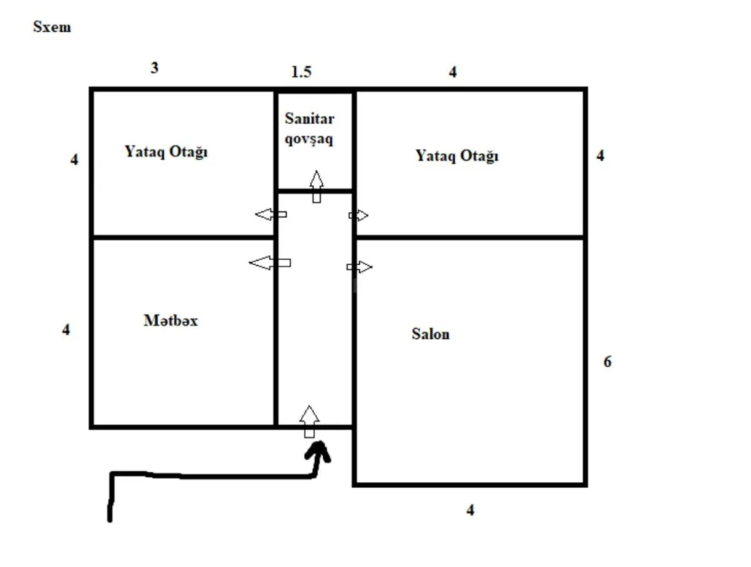 Satılır torpaq sahəsi 3 m²