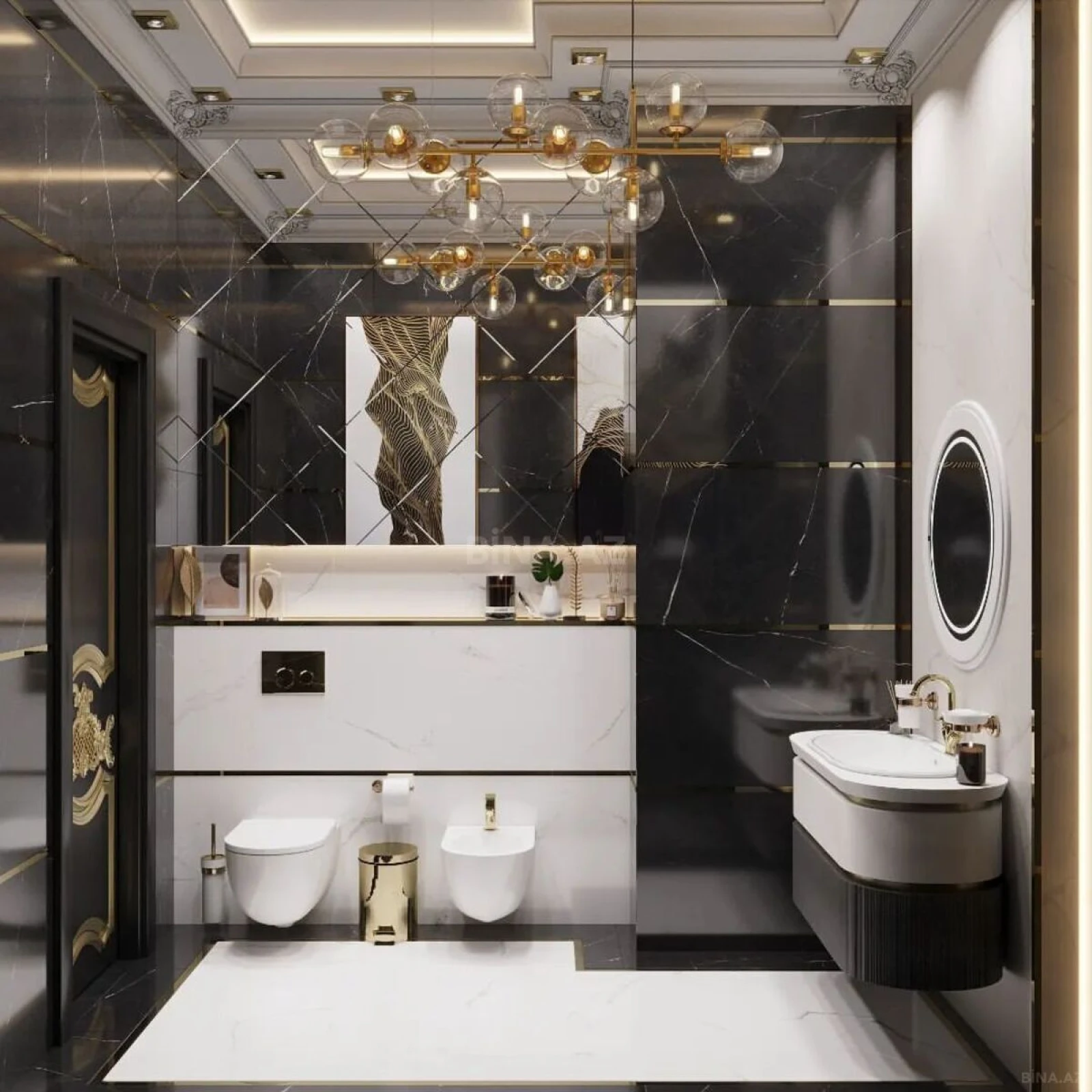 Kirayə verilir 2 otaqlı mənzil 125 m²