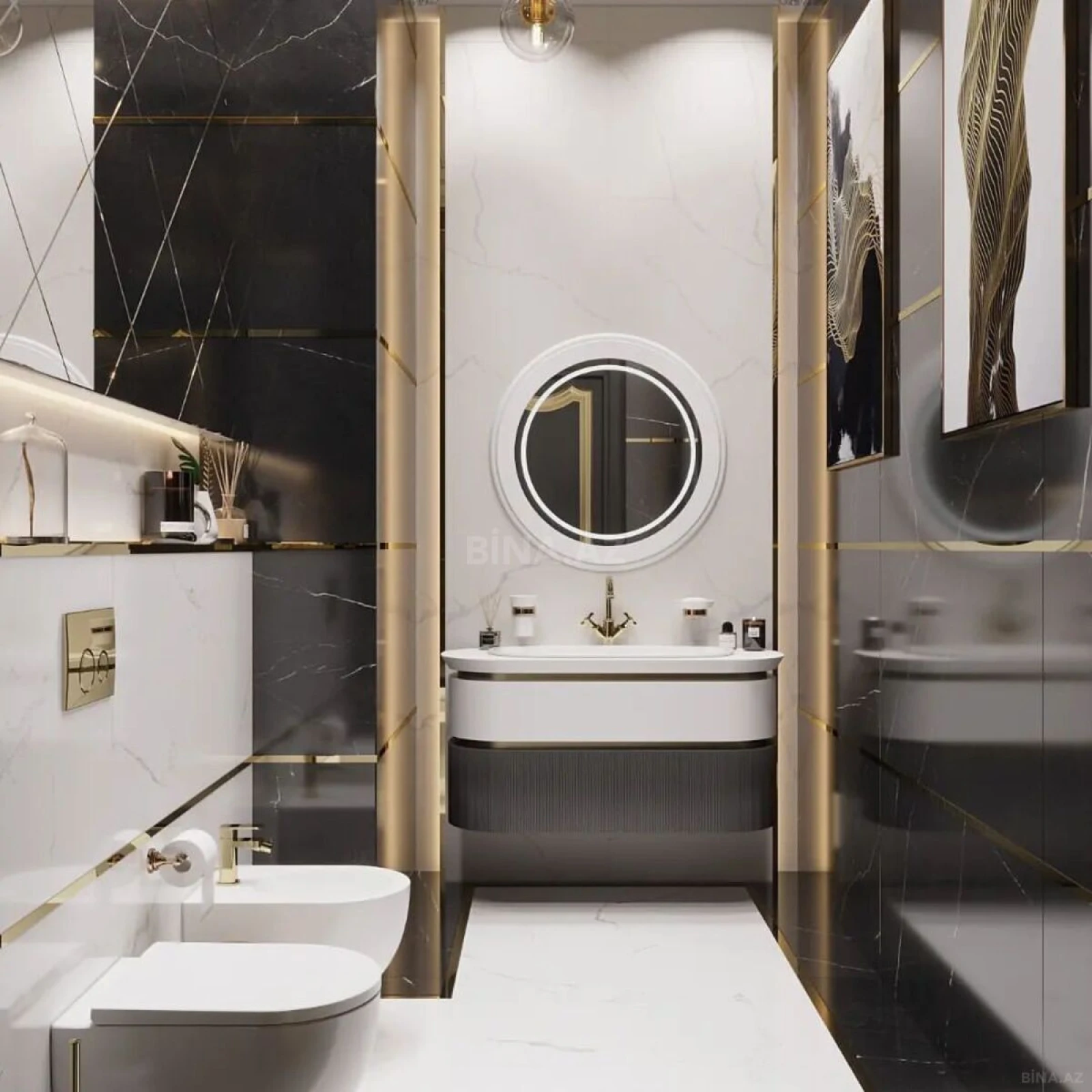 Kirayə verilir 2 otaqlı mənzil 125 m²