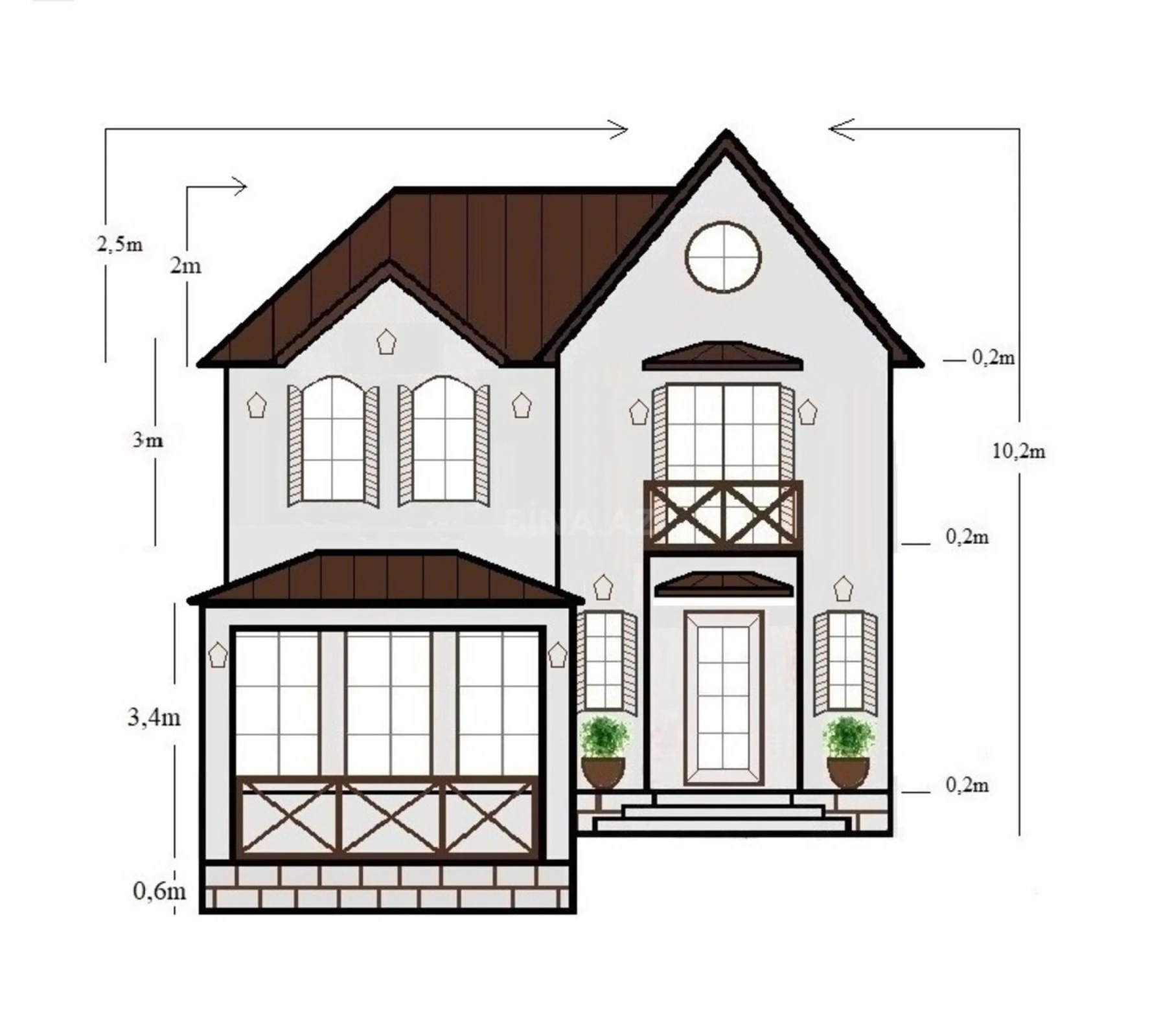 Satılır 4 otaqlı həyət evi 145 m²