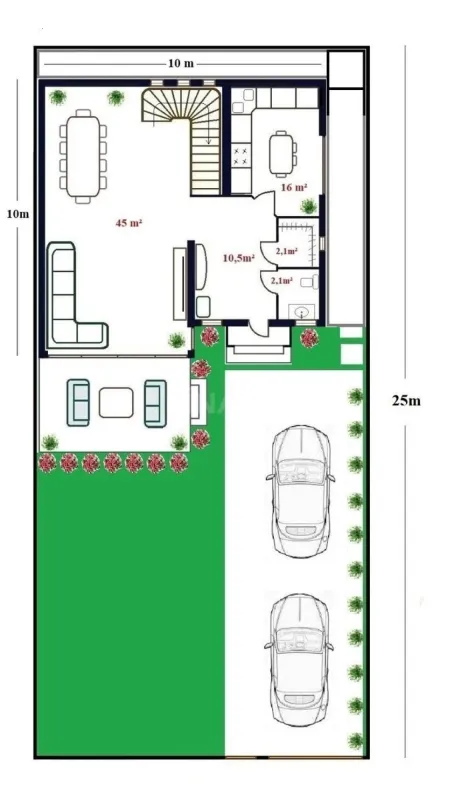 Satılır 4 otaqlı həyət evi 145 m²