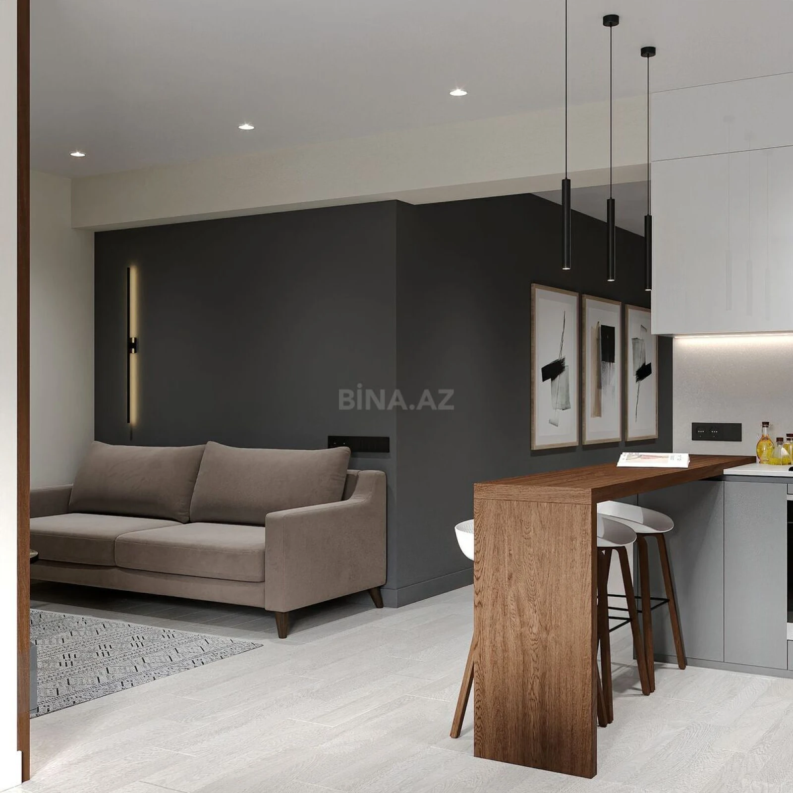 Kirayə verilir 2 otaqlı mənzil 60 m²