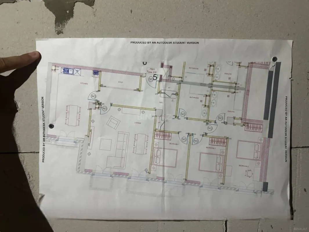 Satılır 4 otaqlı mənzil 159.2 m²