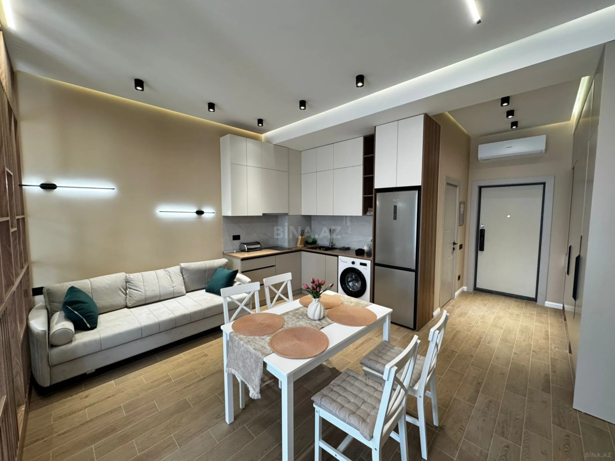 Satılır 1 otaqlı mənzil 58 m²