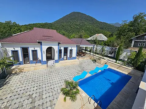 Kirayə verilir 5 otaqlı həyət evi 100 m² — Qəbələ 5 otaq 100.00 m²