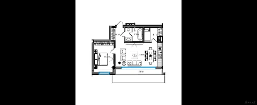 Satılır 3 otaqlı mənzil 67.6 m²