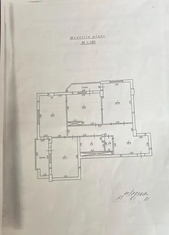 Satılır 3 otaqlı mənzil 111 m²