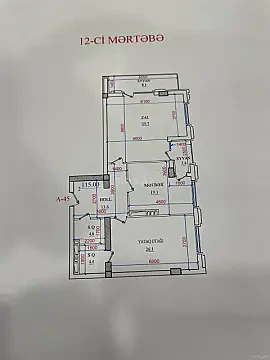 Satılır 2 otaqlı mənzil 117 m² — Bakı, Nizami 2 otaq 117.00 m²
