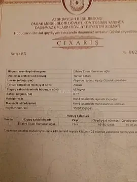 Satılır torpaq sahəsi 3 m²