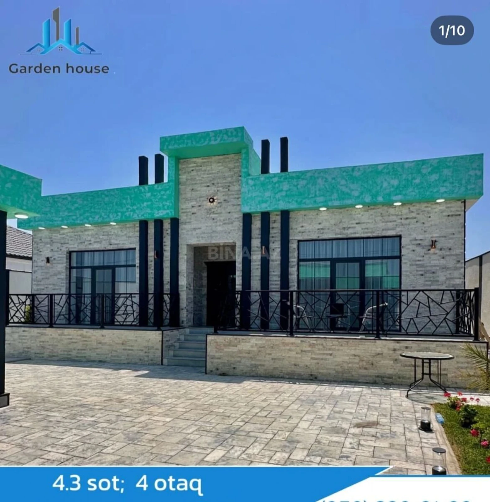 Satılır 4 otaqlı həyət evi 190 m²