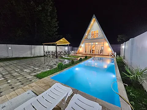 Kirayə verilir 4 otaqlı həyət evi 120 m² — Qəbələ 4 otaq 120.00 m²