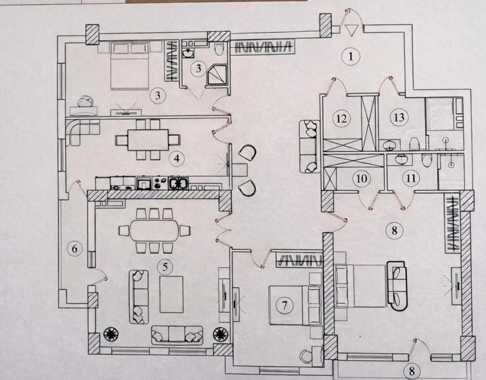Satılır 4 otaqlı mənzil 220 m²