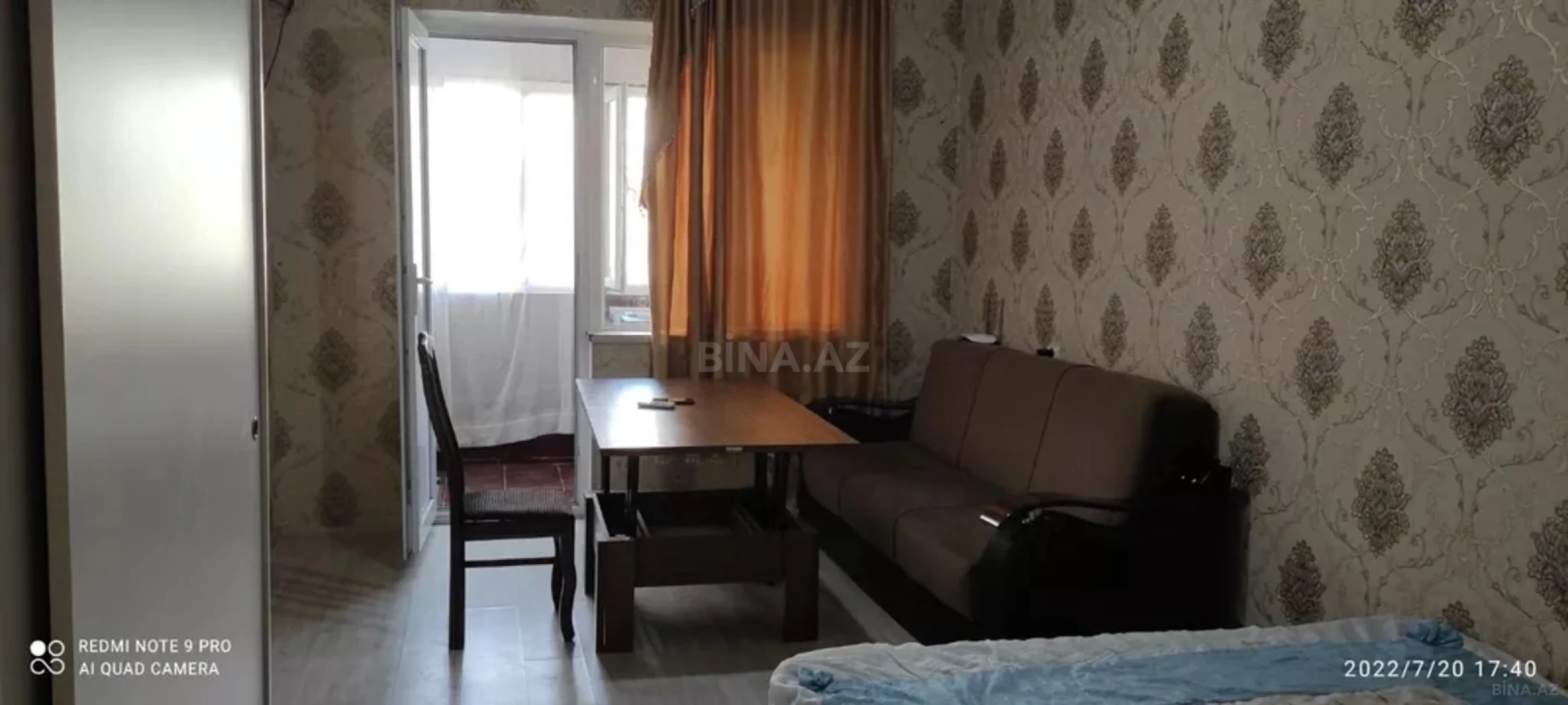 Kirayə verilir 1 otaqlı mənzil 25 m²