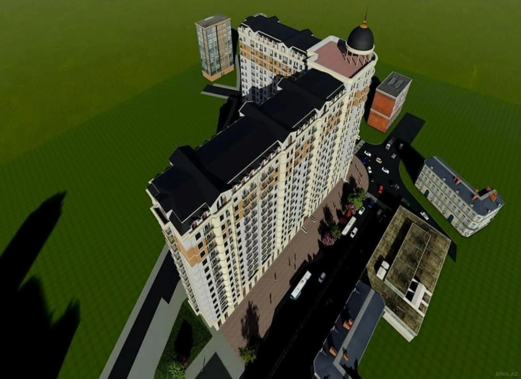 Satılır 2 otaqlı mənzil 103 m²