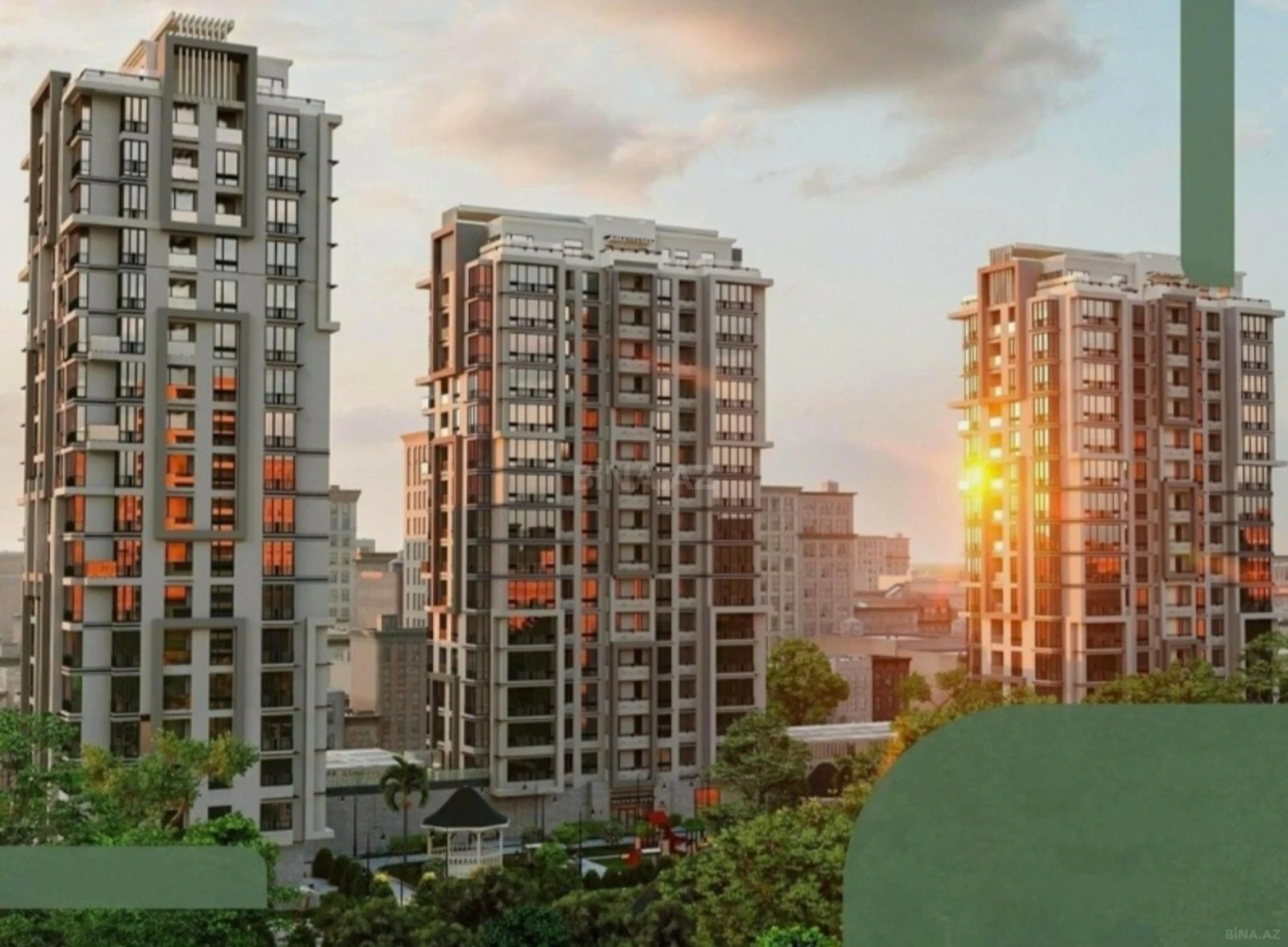 Satılır 1 otaqlı mənzil 35.7 m²