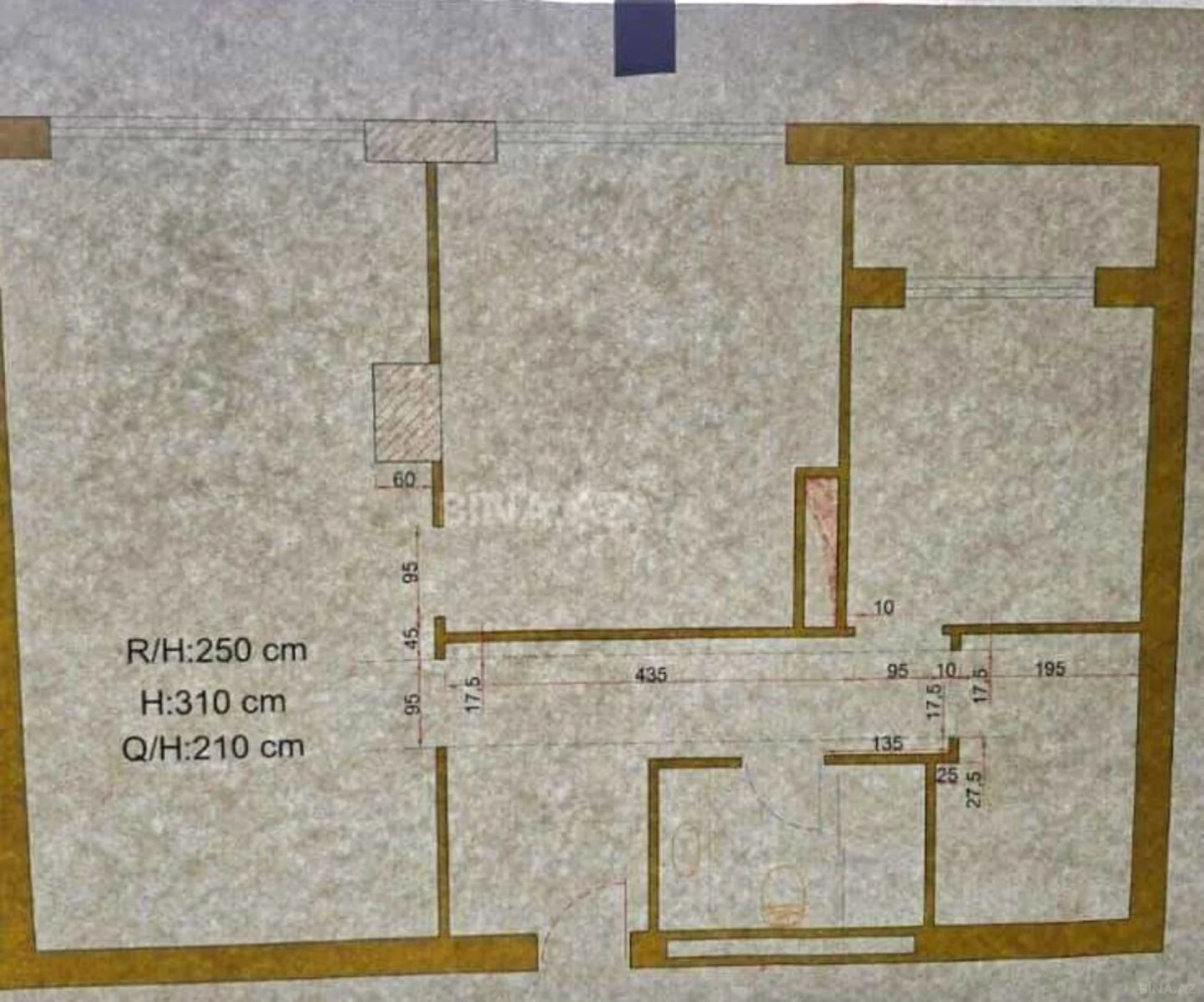 Satılır 2 otaqlı mənzil 90 m²