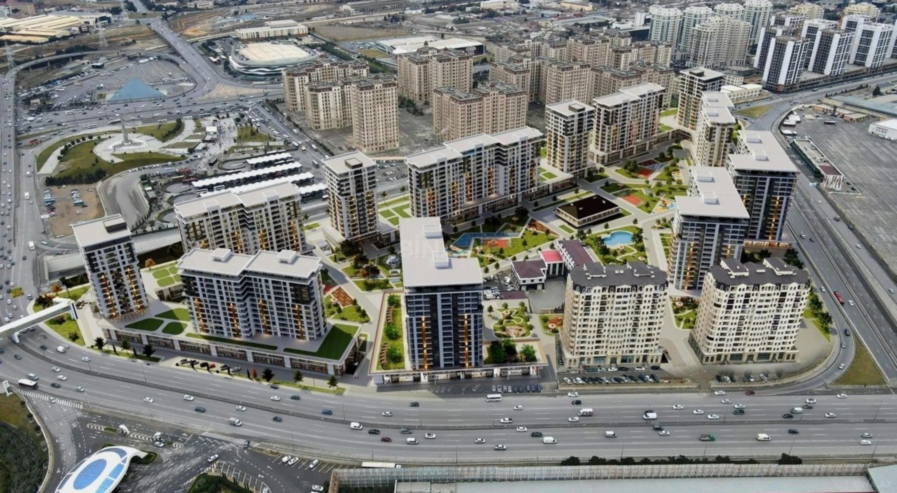 Satılır 3 otaqlı mənzil 127 m²