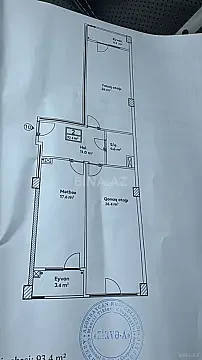 Satılır 3 otaqlı mənzil 94 m²