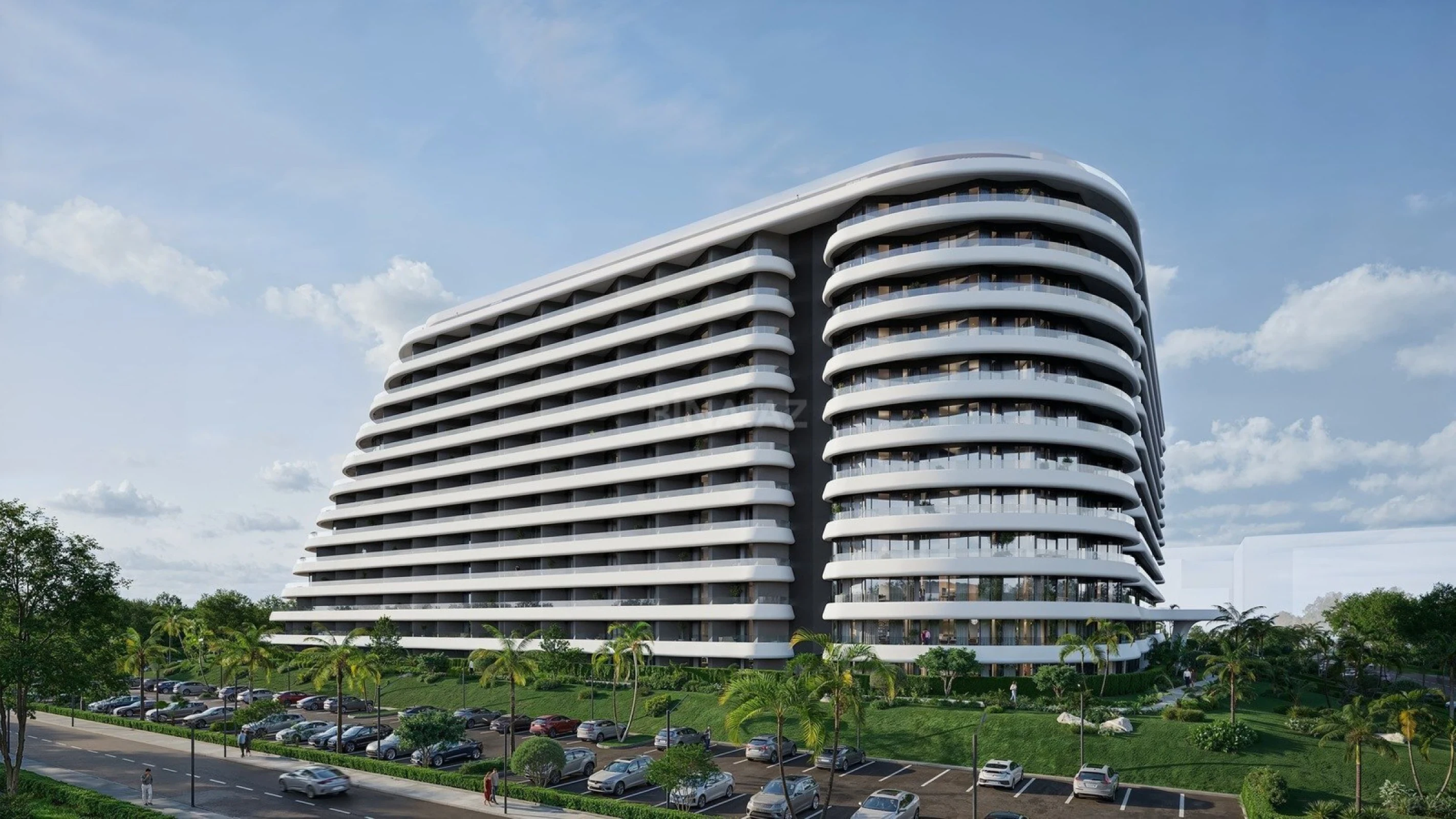 Satılır 1 otaqlı mənzil 43.7 m²