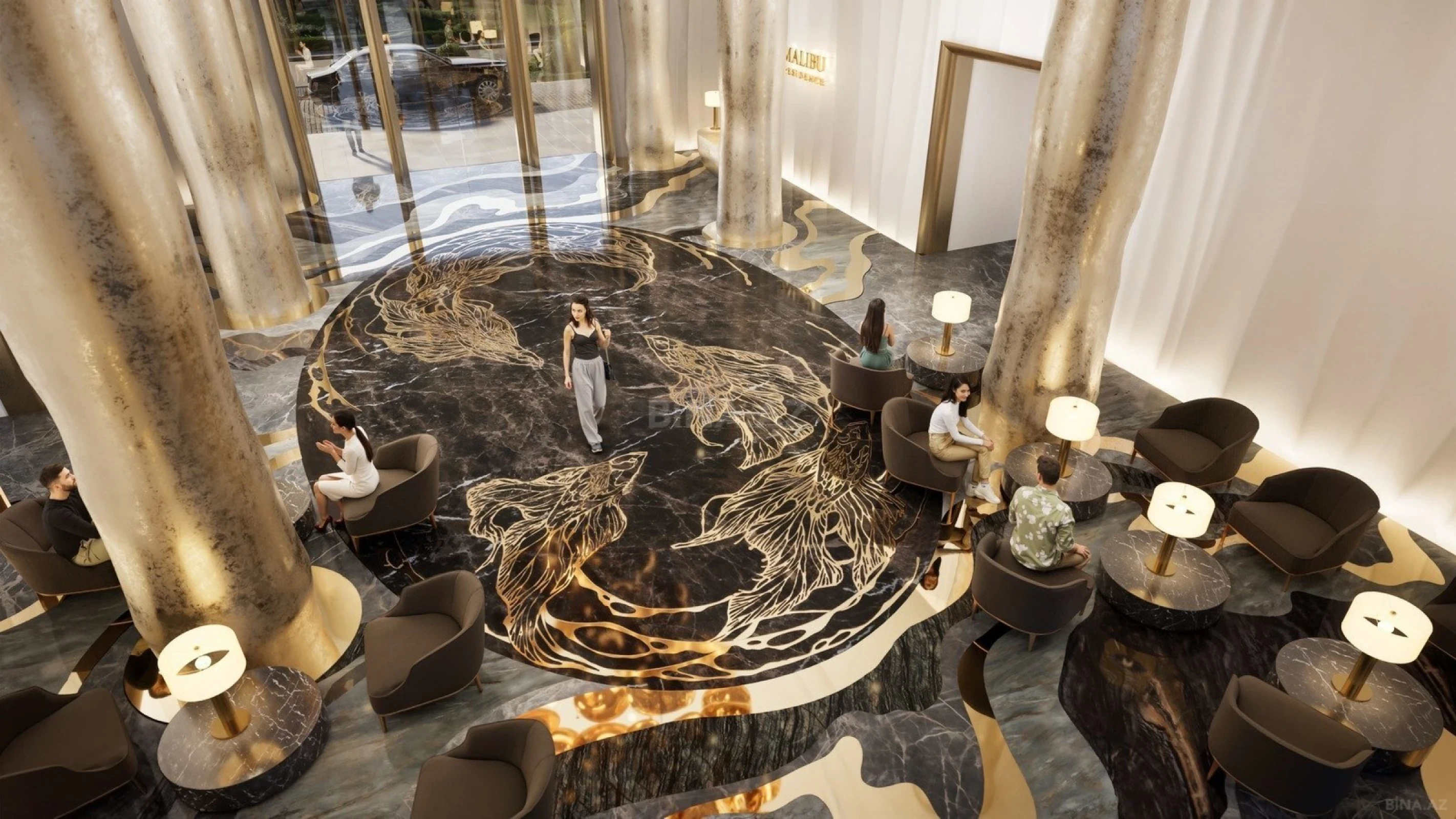 Satılır 1 otaqlı mənzil 43.7 m²