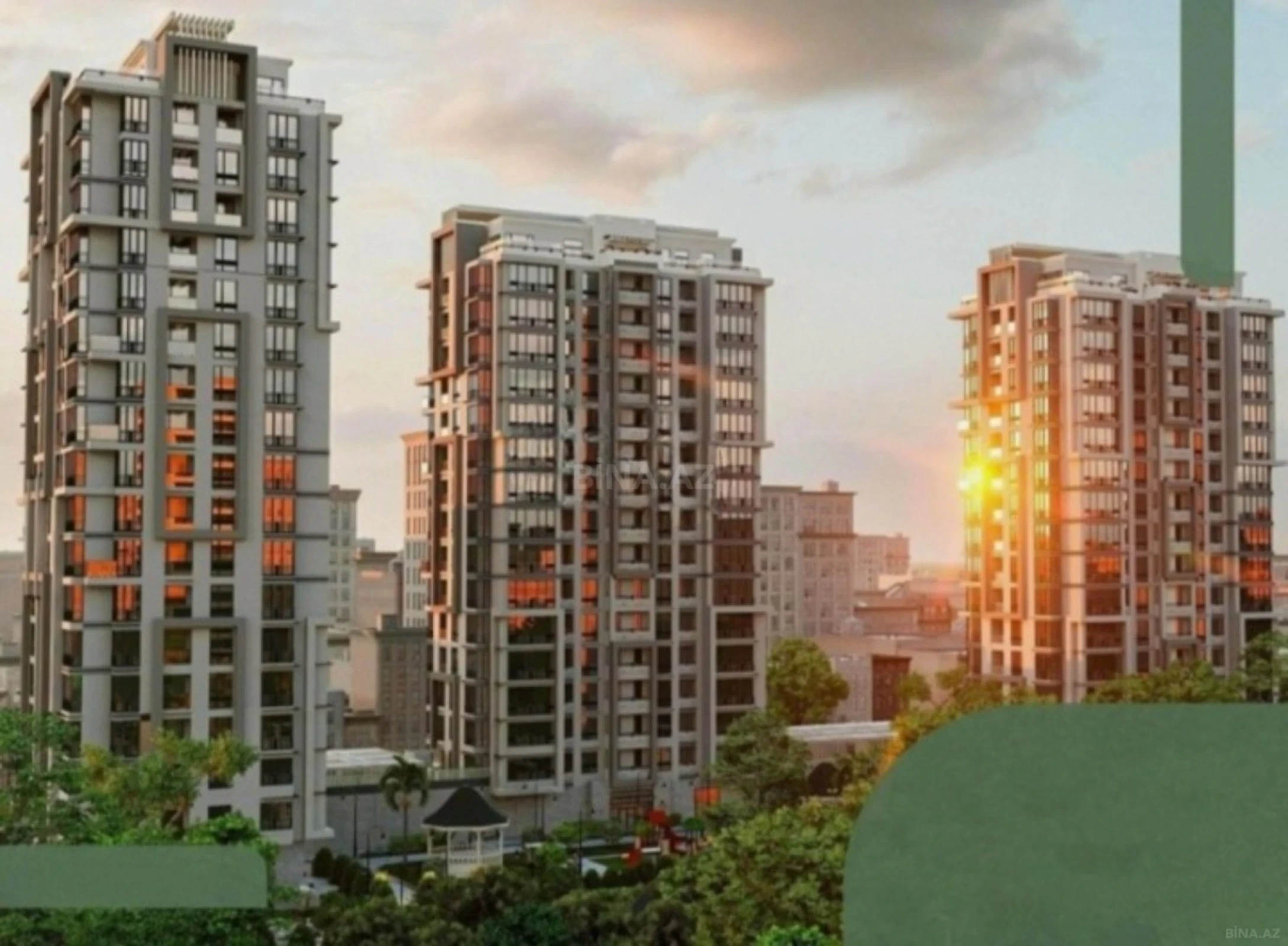 Satılır 1 otaqlı mənzil 36 m²