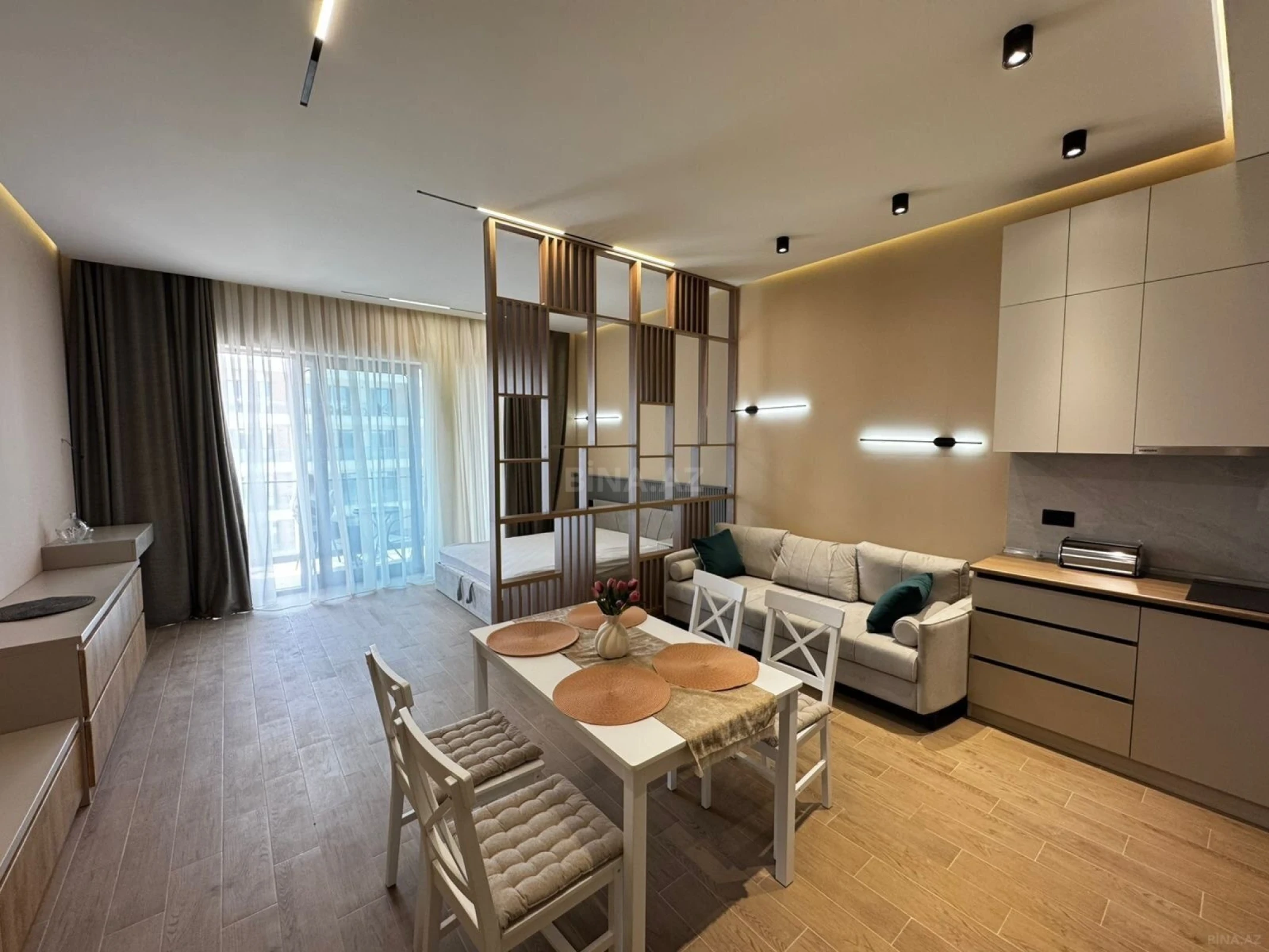 Kirayə verilir 1 otaqlı mənzil 51 m²