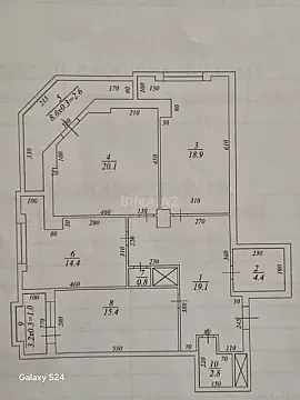 Satılır 3 otaqlı mənzil 106 m²