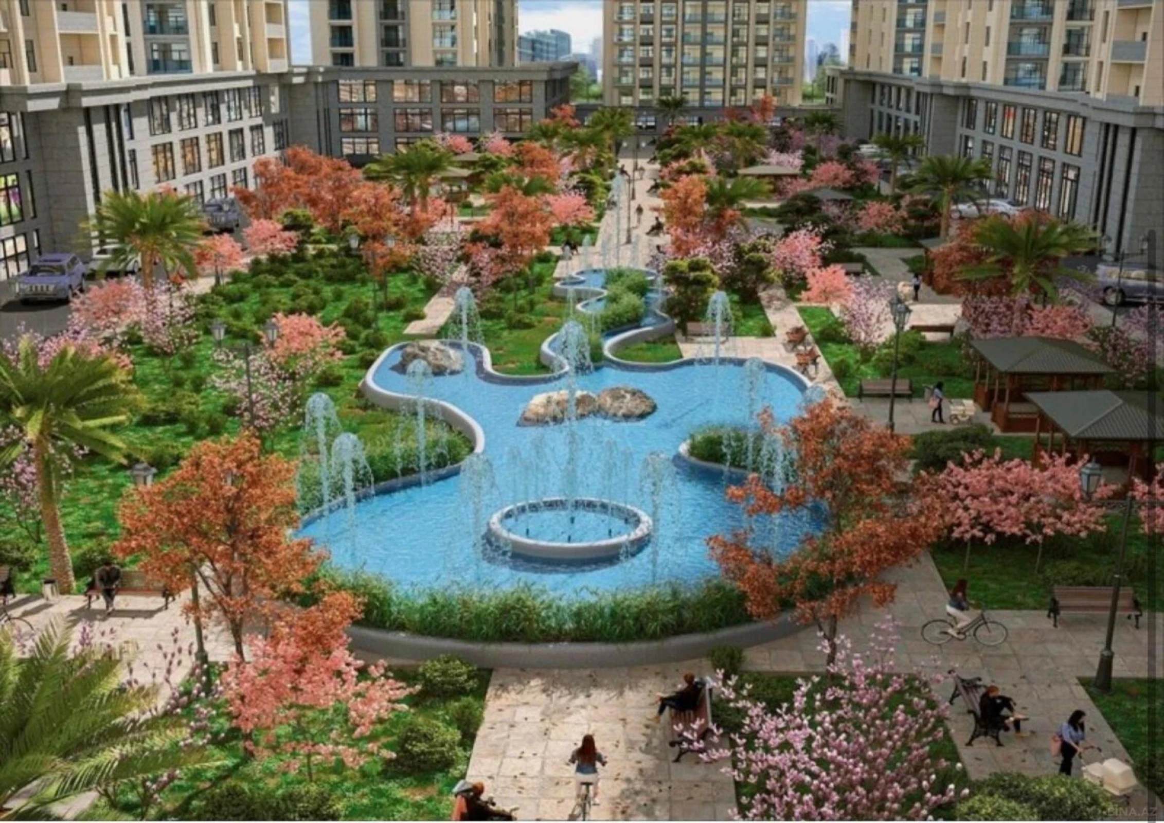 Satılır 1 otaqlı mənzil 51 m²